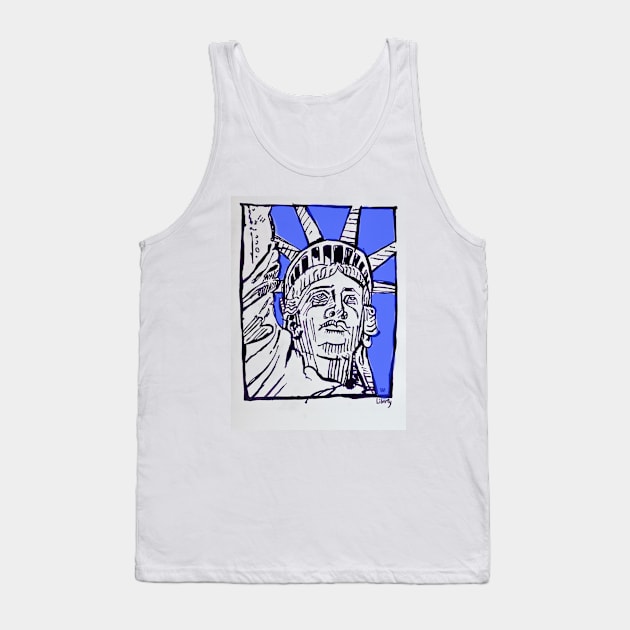 Lady Liberty Tank Top by SPINADELIC